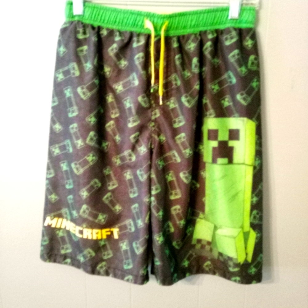 Minecraft Boys Swim Trunks Size 14-16